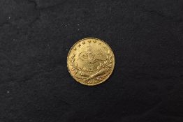 A Turkish Gold 25 Kurush, 19th century, 1.8g, 0.9170 Gold