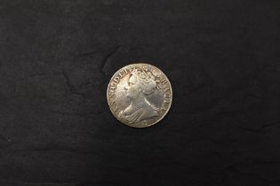 A 1708 Queen Anne Silver Crown, angles plain