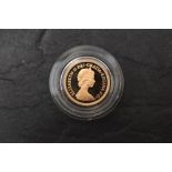 A 1980 Queen Elizabeth II Gold Proof Half Sovereign, Royal Mint, in case with certificate