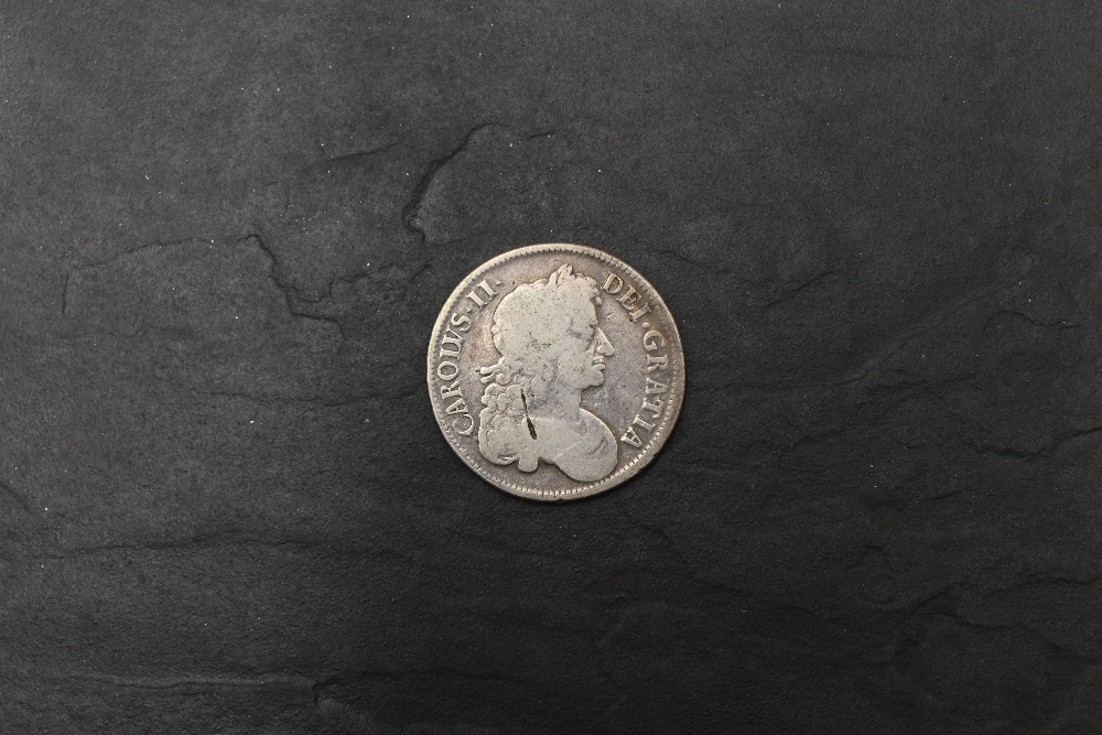 A 1676 Charles II Silver Crown