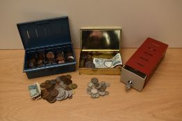 A collection of GB, World Coins & Banknotes including a small amount of GB Silver, Gothic Florin