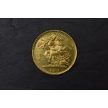 A GB 1887 Gold Two Pound Coin, Royal Mint, Jubilee Head