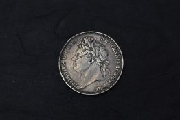 A 1821 George III Silver Secundo Crown