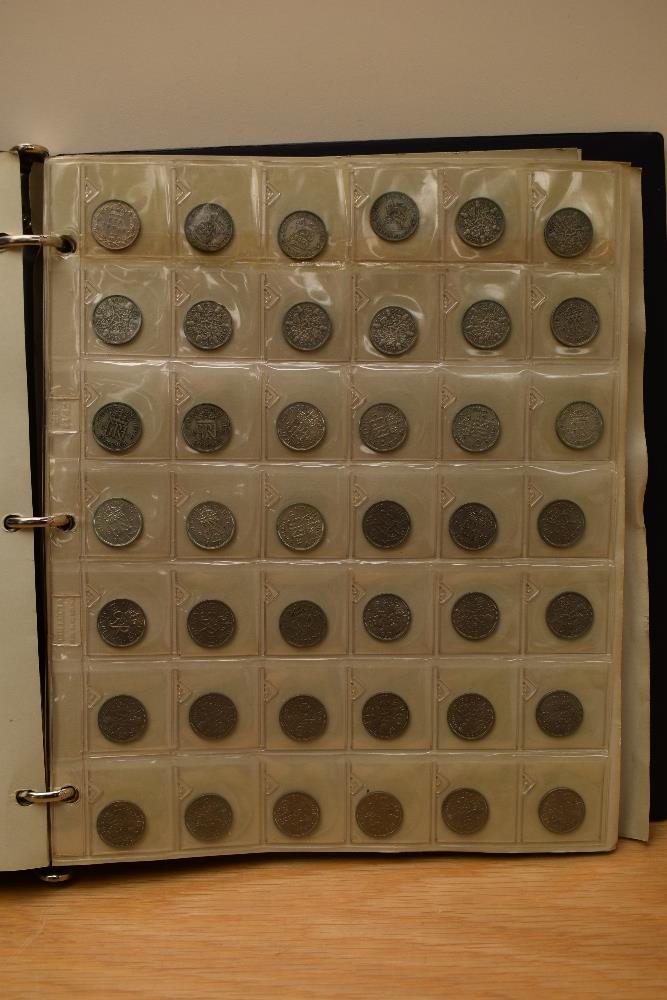 A large GB Coin Album, Penny to Half Crown including pre & post Silver, Pennies 1918 & 1919 H & - Image 4 of 7