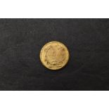 A United States of America Gold 1862 One Dollar, Indian Princess Head (large head), 1.6g