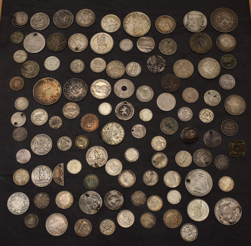 A collection of World Silver Coins, approx 14oz - Image 2 of 2