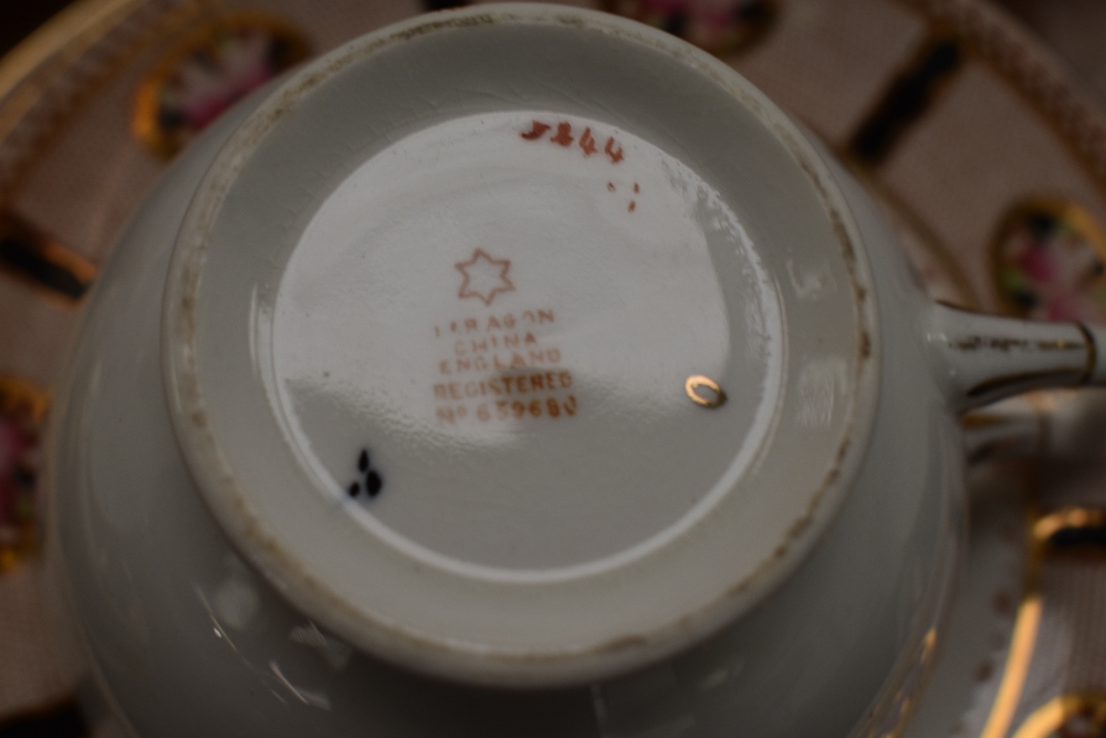 An assortment of breakfast cups and saucers and side plates, having white ground with dappled border - Image 2 of 3