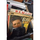 Twenty assorted LP records including Elvis GI Blues, Elvis is Back! and Pot Luck with Elvis, also