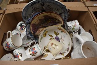 A Royal Worcester 'Arden' bowl, seven Kendal Market Charter 1189-1989 commemorative mugs, three