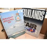Two books, Naught escapes US, by Peter B Gunn and Faulkands, the air war, by Rodney A Burden,