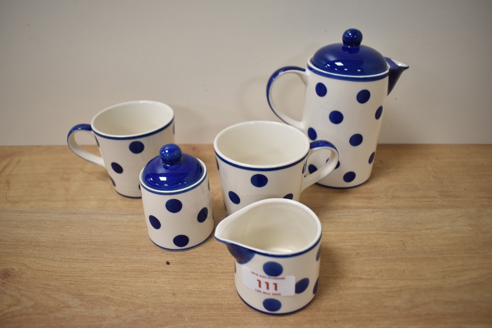 A vintage Whittard of Chelsea Tea Clipper design tea service, comprising lidded teapot, sucrier