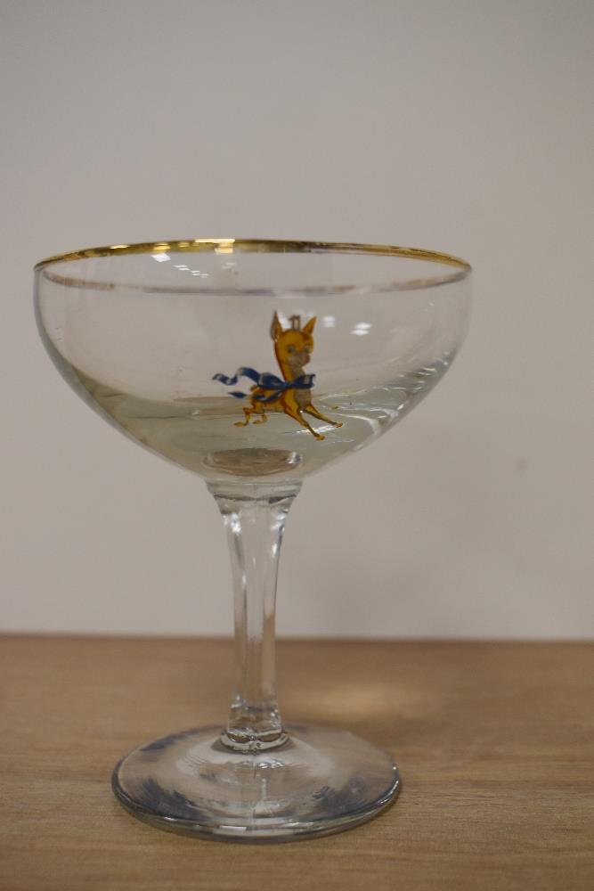 A collection of vintage Babycham glasses. - Image 2 of 2