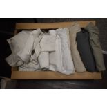 A selection of assorted vintage men's shirts including collared and evening ruffle fronted, sold