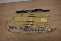 A collection of wristwatches, including Rotary, Avia and Accurist etc