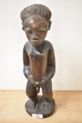 An African carved hardwood fertility study, measuring 35cm tall
