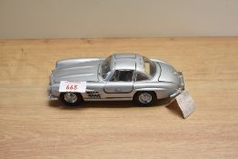 A 1987 Franklin Mint 1:24 scale Die-cast, 1954 Mercedes-Benz 300SL with tag and certificates, in