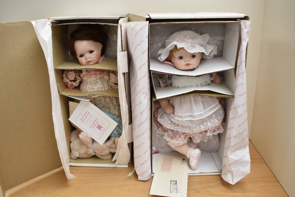Two Heritage Dolls Collectable Dolls, Jessica & Sara, both boxed