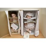 Two Heritage Dolls Collectable Dolls, Jessica & Sara, both boxed