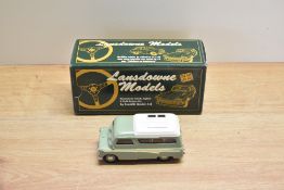 A Lansdowne Models (Brooklin Models) 1:43 scale white metal model, LDM 33 1960 Bedford Dormobile