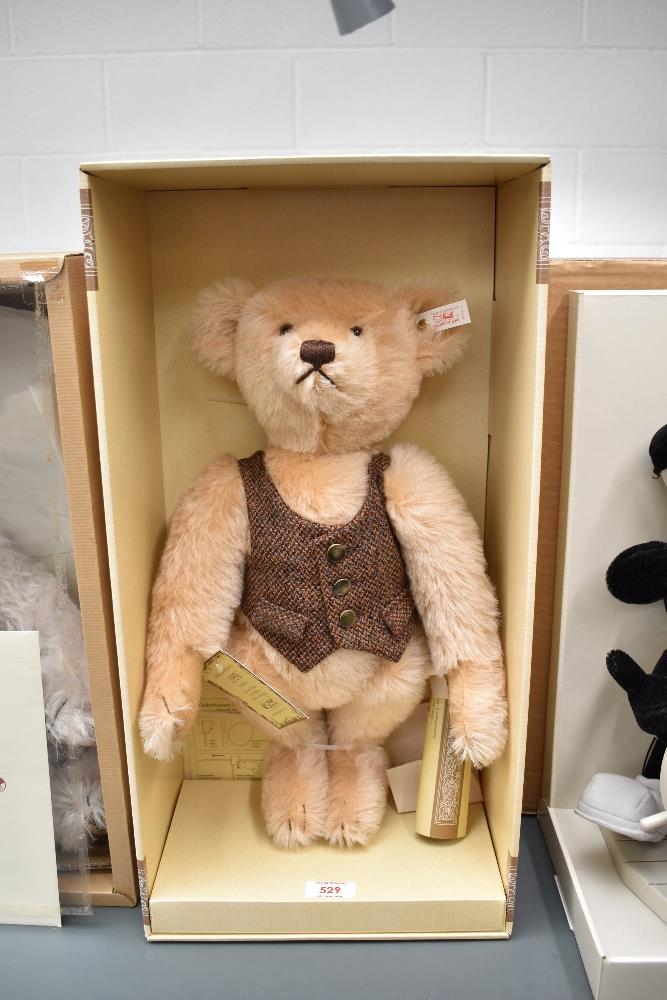 A modern Steiff Limited Edition Bear, 654411 Teddy Bear Blond 43, British Collector's 19962, with