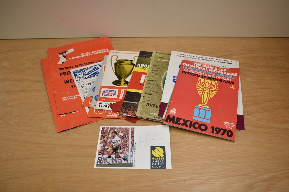 A collection of 1960's and later Football Programmes including Manchester United vs Benfica 1968