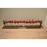 A Danbury Mint, Champions of Europe 1999, Manchester United 13 players and Sir Alex Ferguson ceramic
