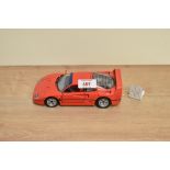 A 1991 Franklin Mint 1:24 scale Die-cast, 1989 Ferrari F40 with tag and certificates, in card box