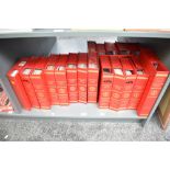 A large collection of Manchester United Programmes, 1970's onwards United Review in 18 red slip case