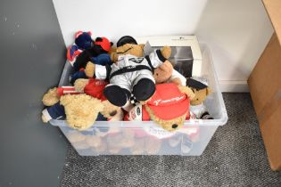 A collectuon of modern Grand Prix and Motor Racing Teddy Bears, all collected from visits to the