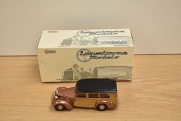 A Lansdowne Models (Brooklin Models) 1:43 scale white metal model, LDM 21a 1950 Lea-Francis Estate