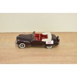 A Franklin Mint 1:24 scale Die-cast, 1941 Lincoln Continental with certificate, in card box with