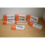 Ten VM Wiking Models HO Scale plastic Wagons, NR51 Truck Trailer with Pipes, NR 58 Car