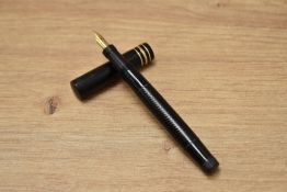 A Mabie Todd & Co Swan leverless twist fill L245B/60 fountain pen in chased BHR with three gold