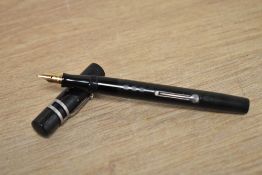 A Waterman 12PSF lever fill fountain pen in BHR having Waterman Ideal New York nib with Ideal slip