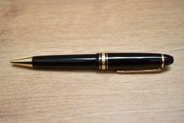 A Montblanc Meisterstuck 161 Le Grand ballpoint pen in black. Boxed with papers