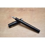 A Sheaffer No Nonsense cartridge fill fountain pen in black having Sheaffer Itallic F made in USA