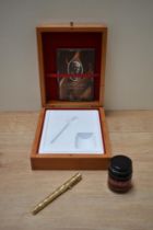 A boxed Sheaffer Commemorative limited Edition lever fill fountain pen, gold filled No.5610/6000
