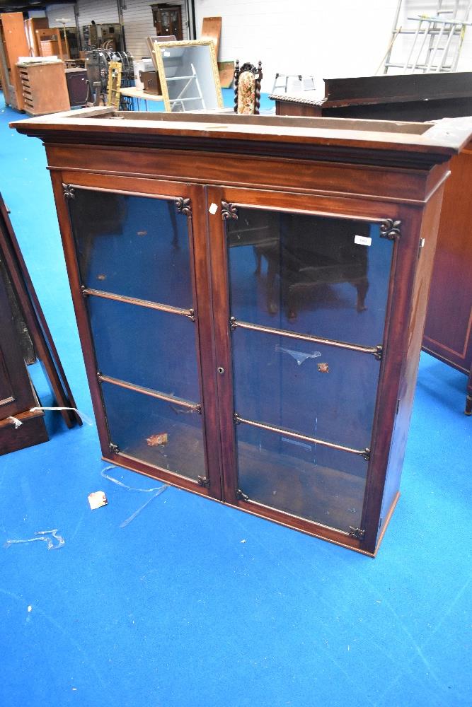 A 19th Century and later mahogany secretaire bookcase , dimensions approx H225 W108 D54cm - Image 3 of 3