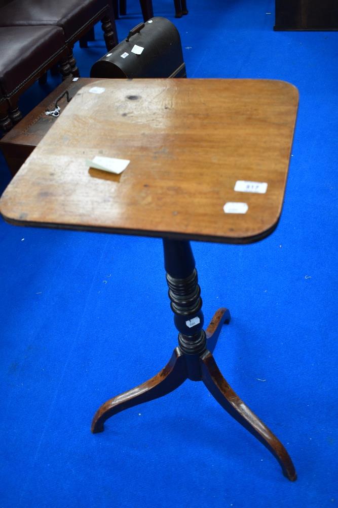 A 19th Century stained frame occasional table/jardiniere stand, width approx 35cm, height 72cm