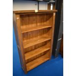 A modern bookshelf, dimensions approx. W98, D32, H150cm
