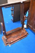 A Victorian mahogany toilet mirror of large proportions