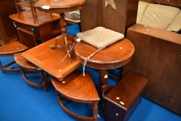 A large quantity of modern reproduction occasional furniture