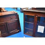 A 19th Century and later mahogany secretaire bookcase , dimensions approx H225 W108 D54cm