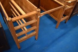 An early to mid 20th Century oak office desk