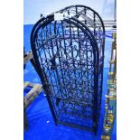 A wirework wine rack , height approx 115cm
