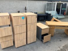 A large selection of laminate office furniture