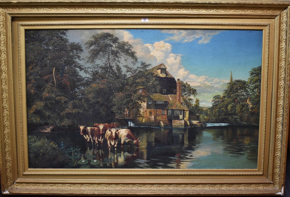 John Holland (19th/20th Century, British), oil on canvas, A traditional 19th Century landscape - Bild 2 aus 3