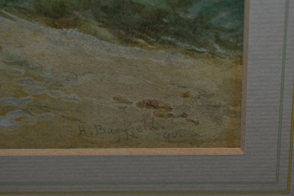 *Local Interest - H. Bayfield (19th/20th Century, British), watercolour, A view towards Whitbarrow - Image 3 of 4