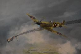 Terry Farrimond (20th Century, British), oil on board, Three studies of fighter planes, all signed