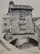 *Local Interest - 20th Century School, monochrome print, 'The House on the bridge, Ambleside',